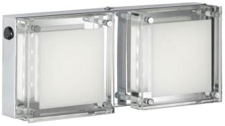 Wandleuchte, Metall, Glas, rechteckig WOFI JETTE