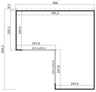 Lasita Maja Gartenhaus Domeo 5-7 Gartenhaus aus Holz in Grau Holzhaus mit 44 mm Wandstärke Blockbohlenhaus