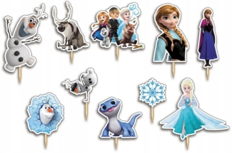 Festivalartikel Tortenstecker Die Eiskönigin Topper Set 10 Stk Geburstag Torten Deko Junge FROZEN