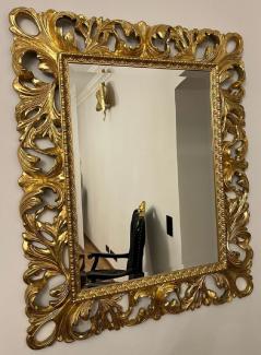 Casa Padrino Luxus Barock Spiegel Gold - Rechteckiger italienischer Barockstil Wandspiegel - Luxus Möbel im Barockstil - Barock Möbel - Luxus Qualität - Made in Italy
