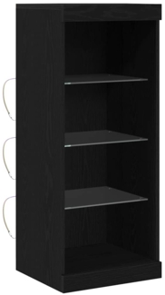 vidaXL Sideboard Schwarze Eiche 41 x 37 x 100 cm Holzwerkstoff 863056
