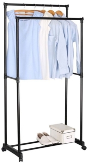 HTI-Living Kleiderständer Garderobenständer mit 2 Kleiderstangen, (Stück, 1 St, 1 Garderobenständer), Kleiderständer