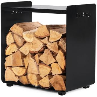 CookKing Stahl Kaminholzregal Fuego 50 | Schwarz | 30x50x52 cm