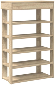 vidaXL Schuhregal Sonoma-Eiche 60x30x98 cm Holzwerkstoff 859925