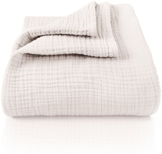 Laynenburg Tagesdecke Musselin aus 100% Baumwolle – Baumwolldecke, Kuscheldecke, Wohndecke als Sommerdecke, Bett-Überwurf, Couch-Überwurf, Sofa-Decke