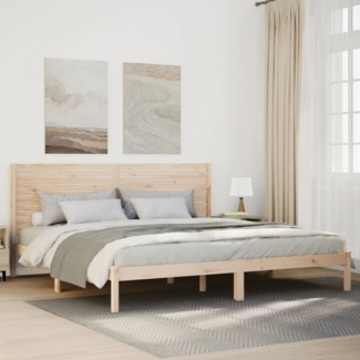 vidaXL Massivholzbett Extra Lang ohne Matratze 180x210 cm 3309303