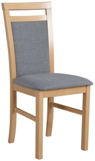 Beautysofa Esszimmerstuhl Bequemer gepolsterter Stuhl mit hoher Rückenlehne MILANO (4 St), Aus massivem Buchenholz