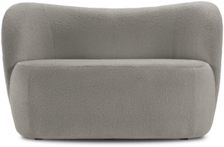 Micadoni Sofa Saamit 2-Sitzer Boucle Grau