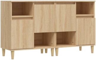 vidaXL Sideboards 2 Stk. Sonoma-Eiche 60x35x70 cm Holzwerkstoff 3185722