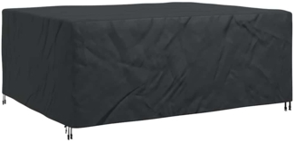 vidaXL Gartenmöbelabdeckung Schwarz 240 x 190 x 90 cm 210D 4105810