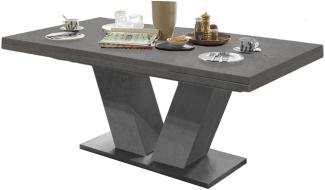 Esstisch ausziehbar Elena 180x90x76 Graphit 13992-180