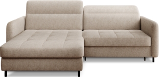Eltap Gomsi Ecksofa (Raquel 18) Seite links, Beige, 165 x 100 x 228 cm