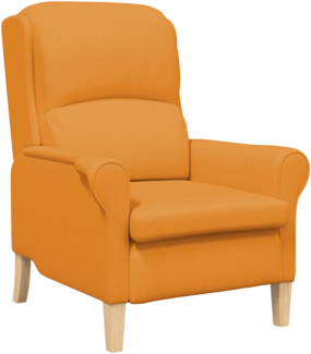 vidaXL Moderner Sessel Dunkelgelb Stoff Groß Ergonomisch 42009848