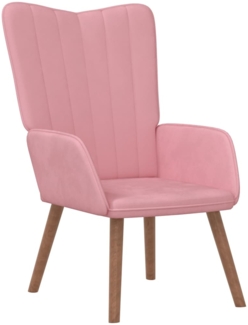 vidaXL Relaxsessel Rosa Samt [327659]