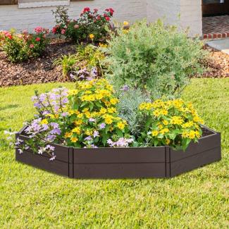 vidaXL Hochbeet 120x120x20 cm Polypropylen 153614