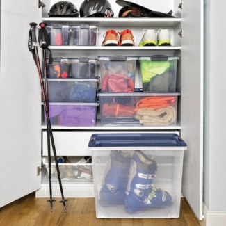 ROTHO Aufbewahrungsbox Compact Aufbewahrungsbox 70l mit Deckel, Kunststoff (PP)