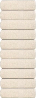 Seiftücher 10 Stk. Creme 30x30 cm 360 g/m² 100% Baumwolle 136994