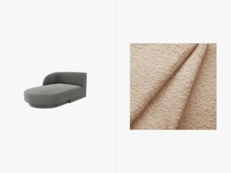 Micadoni Modul Miley 2-Sitzer Links Boucle Beige