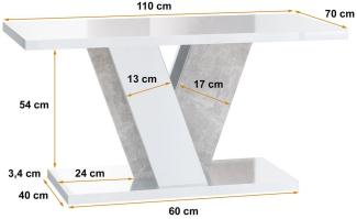 ALTDECOR Couchtisch INEY (Kaffeetisch Wohnzimmertisch Modern Sofatisch Stubentisch), Tisch für Couch aus hochwertigem Holzwerkstoff