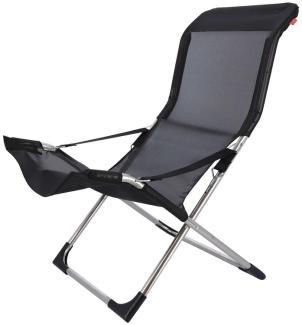 Sessel Fiesta aus Aluminium, Schwarz