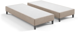 Best for Home Boxspringbett Hotelbett, Gästebett, Rahmenbett, Einzelbett, Bettgestell, Massivholz (Seniorenbett, Matratze, Jugendbett, Kinderbett, 70x200 80x200 90x200 100x200 cm), Komfortbett, Boxspringgestell, Verschiedene Liefermöglichkeiten