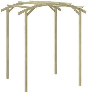 vidaXL Garten-Pergola Kiefernholz Imprägniert 180x197x210 cm 44926