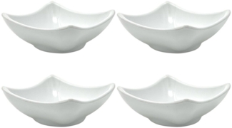 4x Dipschalen Melamin Set Weiß 754 Snackschale Servierschale Klein Mini Saucenschälchen Soja