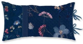 Pip Studio Zierkissen Tokyo Bouquet Dunkelblau (60 x 35 cm) 248139