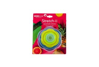 Kochblume Frischhaltedeckel Stretch-ii, (Set, 4-tlg, Farb-Mix), verschließt luftdicht