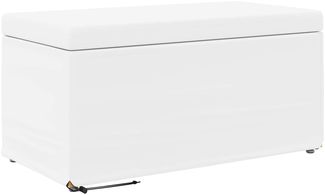 vidaXL Hocker Weiß 81 x 41 x 40 cm Kunstleder und Engineering Holz 876787