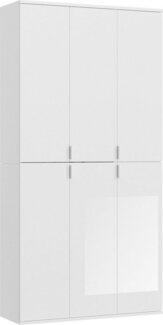 INOSIGN Garderoben-Set Trondheim, 91 cm, best. aus 2 Schränken, 6 Türen, 15 Fächer, (Set, 2-St), inkl. ausziehbarer Kleiderstange, Garderobenschrank, Kleiderschrank