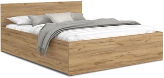 FDM Stauraumbett Bett Stauraumbett PANAMA SP Bettgestell 140x200 & weitere Größen (verfügbar 90x200 120x200 140x200 160x200 180x200cm, Bettrahmen, Bett, mit großen Kopfteil, mit Bettkasten zum aufklappen), mit/ohne Matratze