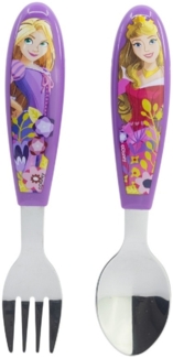 Disney Princess Kinderbesteck Set 2-teilig – Löffel & Gabel mit Motivgriffen