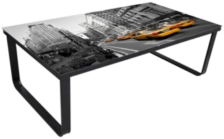 vidaXL Couchtisch mit Glasplatte Rechteckig 240967