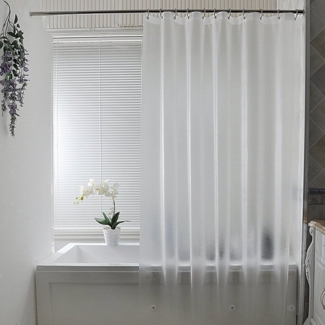XDeer Duschvorhang Duschvorhang 180x180 - Shower Curtains mit 3 Magnete unten, Duschvorhang mit Duschvorhangringen, Wasserdicht Duschvorhänge
