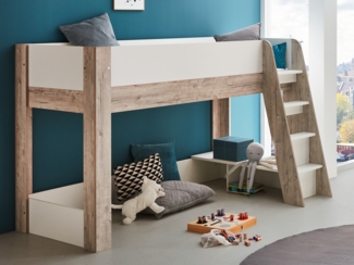 4-teiliges Kinderzimmermöbel-Set »Bente« Eiche Sand / Weiß, Arthur Berndt