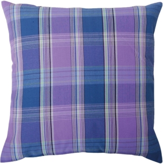 Arsvita Kissenhülle 50x50cm kariert (Blau - Lila)