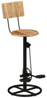 Barhocker 2 Stk. Massivholz Mango [338218]