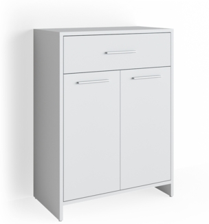 VICCO Badschrank KIKO 80 x 60 cm Weiß - Midischrank Bad Schrank Regal Badregal