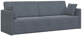 vidaXL Boden-Sofa-Bett Dunkelgrau 213 x 70 x 77 cm Samt 4106727