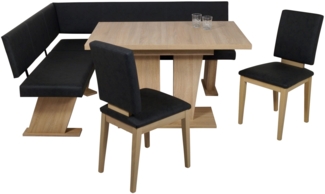 Eckbankgruppe Eckbank Essgruppe VERONA 150 x 181 cm Sonoma Eiche