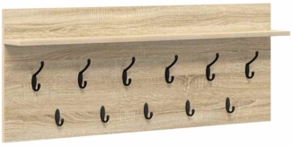vidaXL Wandmontierter Kleiderständer Sonoma Eiche Holzwerkstoff 874445