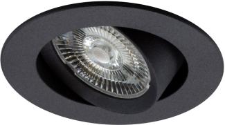 ISOLED LED Einbauleuchte Slim68 schwarz, rund, 9W, neutralweiß, dimmbar