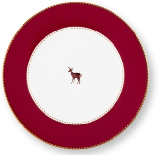 PiP Studio Teller Love Birds Teller dunkelrot 26,5cm