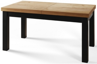 Alpi-Möbel Esstisch Wohnzimmertisch - Ausziehbarer Tisch 120x80, Craft Eiche, Ausziehbar, 1 x Einsatz 40 cm