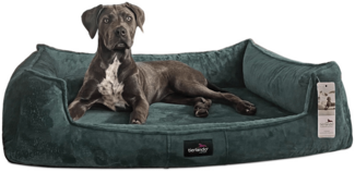 FRANKLIN TEDDY Orthopädisches Hundebett - 38 Petrol, 110x90cm