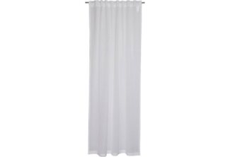 Esprit Vorhang LINEN Halbtransparenter Schlaufenvorhang, Schlaufe (1 St), 82% Polyester, 18% Baumwolle, 130 x 250 cm in Weiß