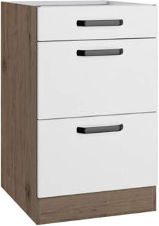 wiho Küchen Unterschrank Elba Breite 50 cm, mit zwei Auszügen