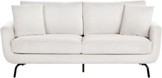 3-Sitzer Sofa Stoff cremeweiß VESALA