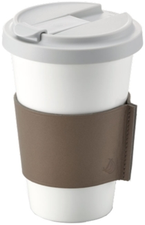 Dibbern Fine Bone China Becher Konisch Coffee To Go Taupe Classic